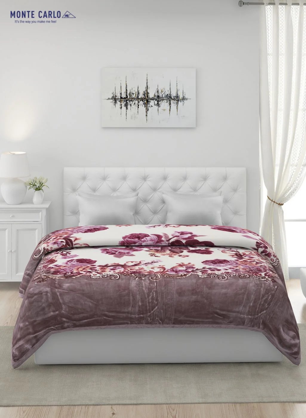 Printed Mink Double Blanket for Heavy Winter -2 Ply - Image 3