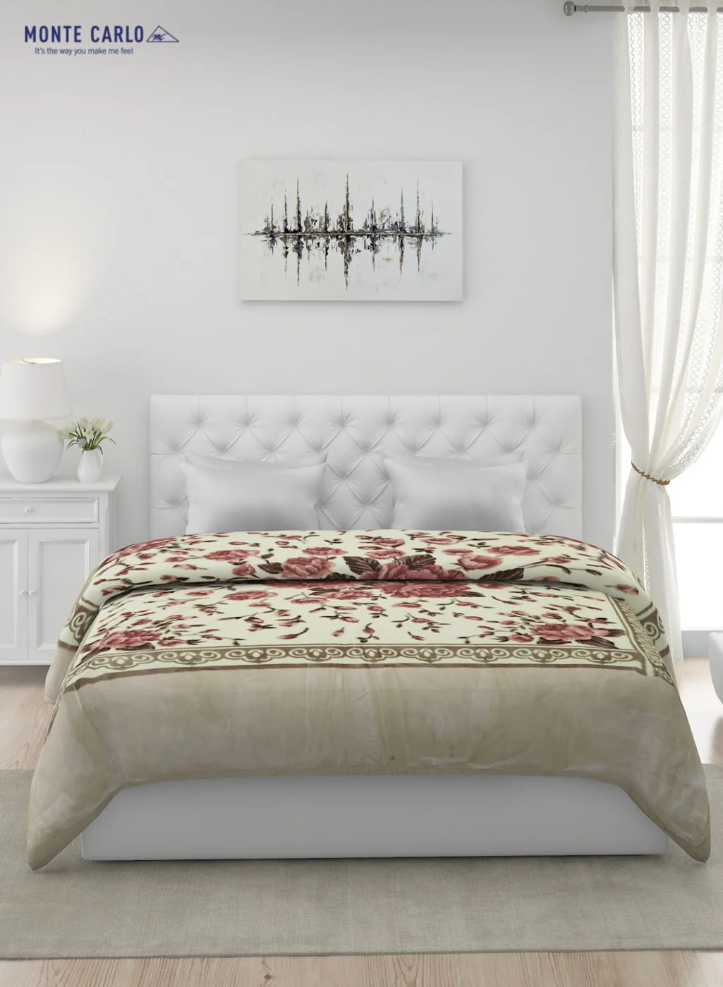 Printed Mink Double Blanket for Heavy Winter -2 Ply - Image 3
