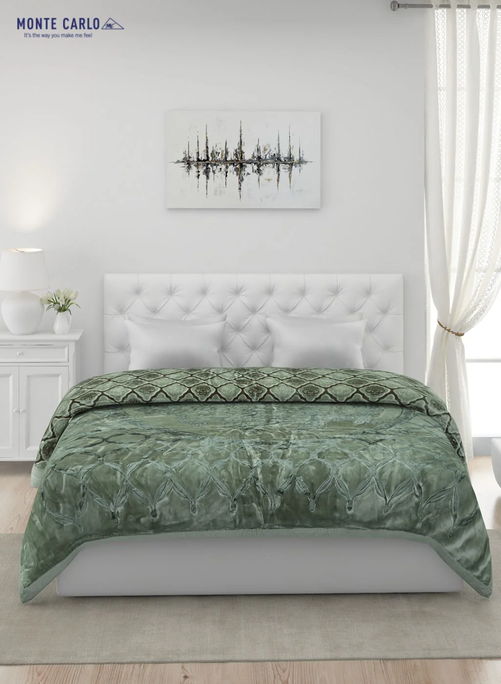 Printed Mink Double Blanket for Heavy Winter -2 Ply - Image 3