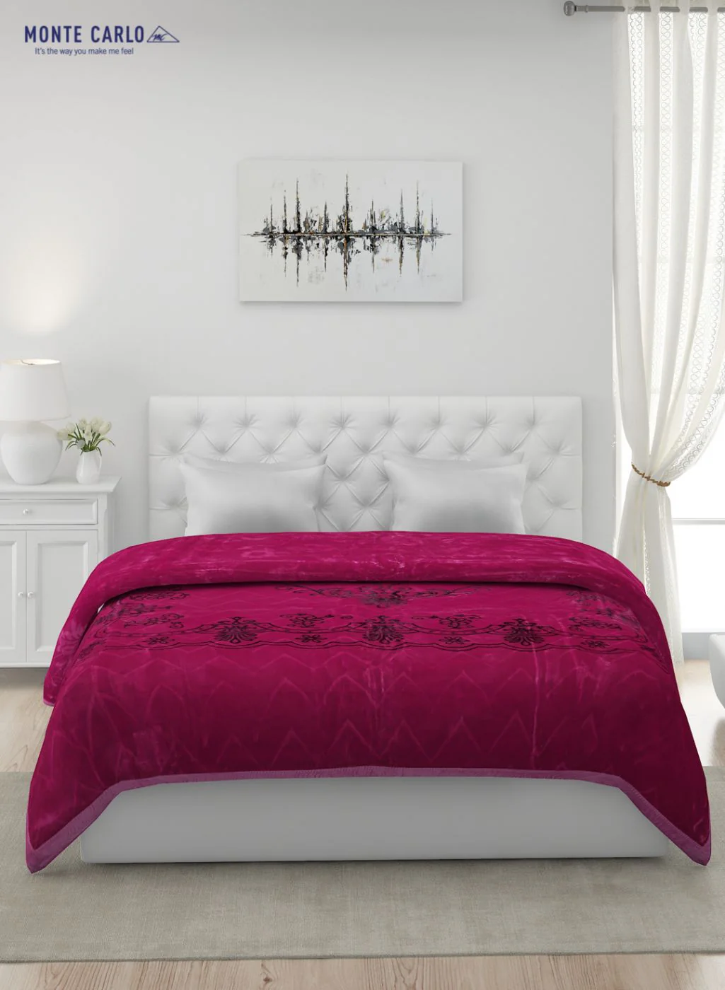 Printed Mink Double Blanket for Heavy Winter -2 Ply - Image 3