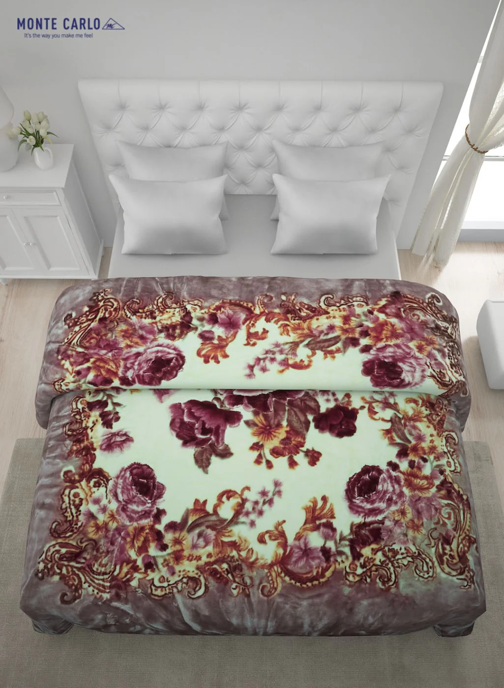 Printed Mink Double Blanket for Heavy Winter -2 Ply - Image 4