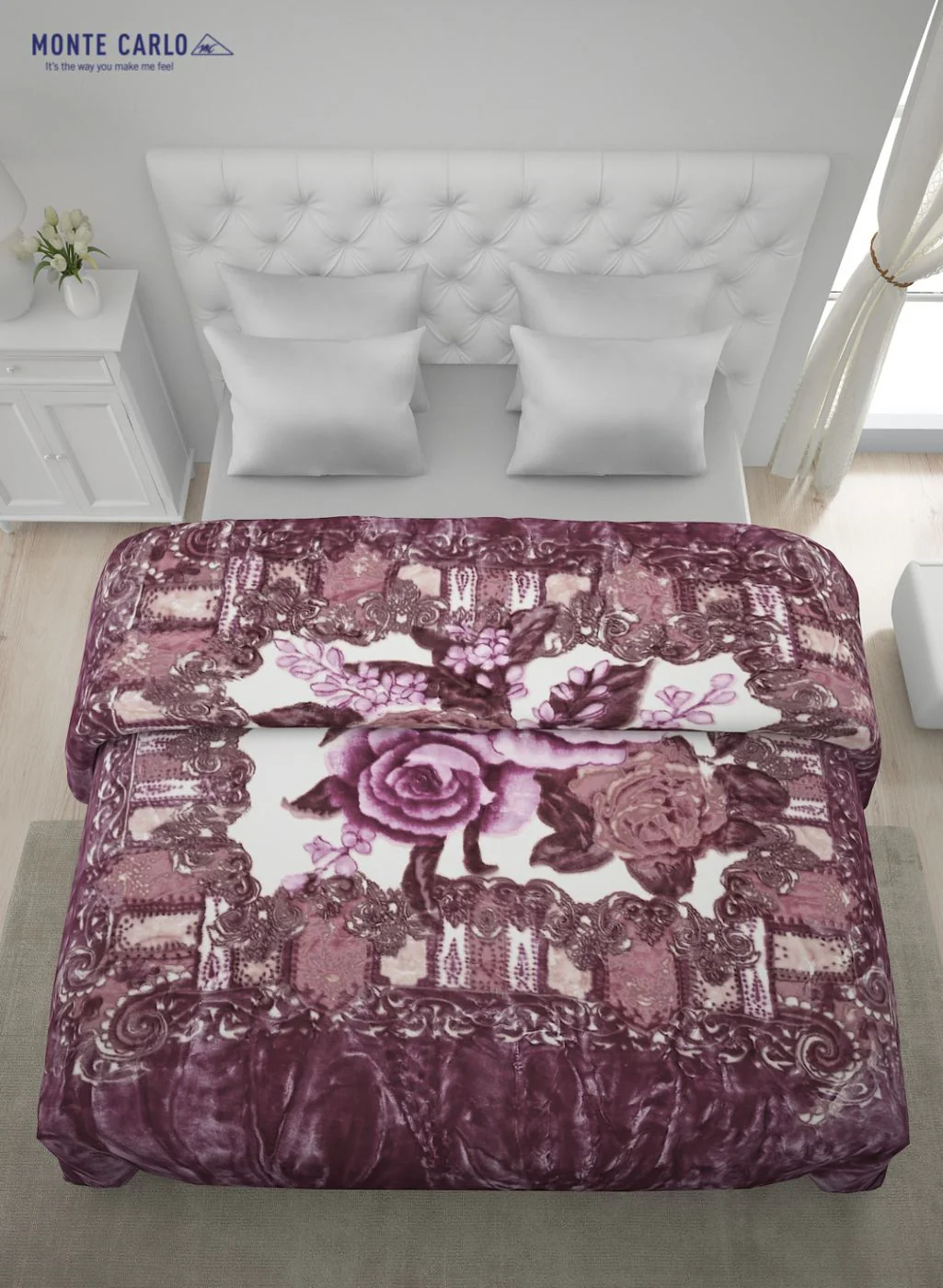 Printed Mink Double Blanket for Heavy Winter -2 Ply - Image 4