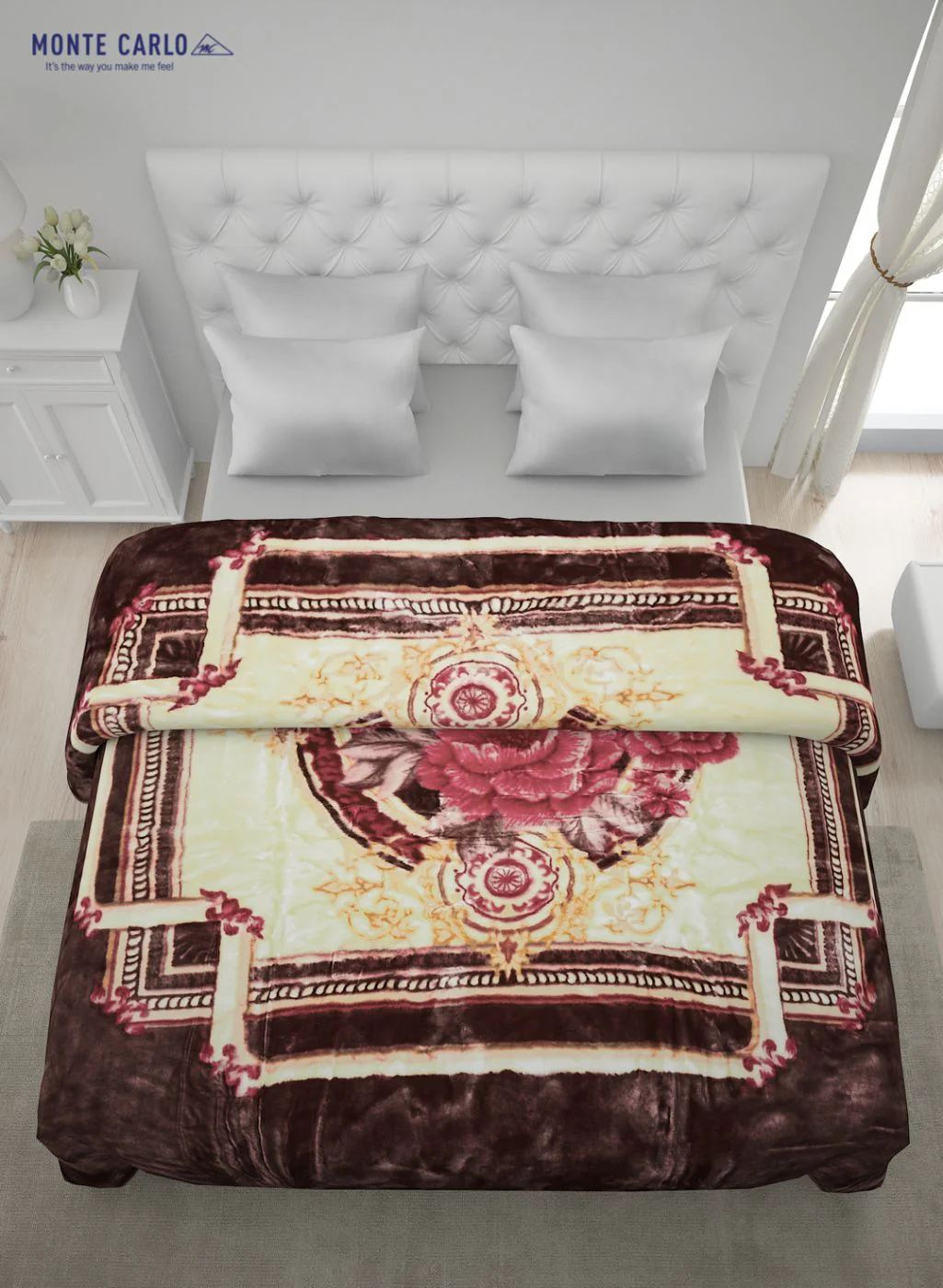 Printed Mink Double Blanket for Heavy Winter -2 Ply - Image 4
