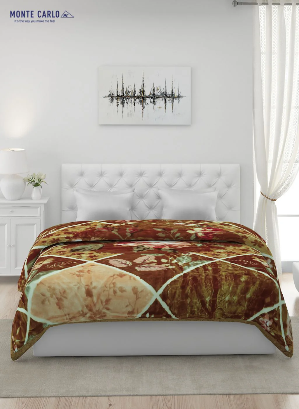 Printed Mink Double Blanket for Heavy Winter -2 Ply - Image 3