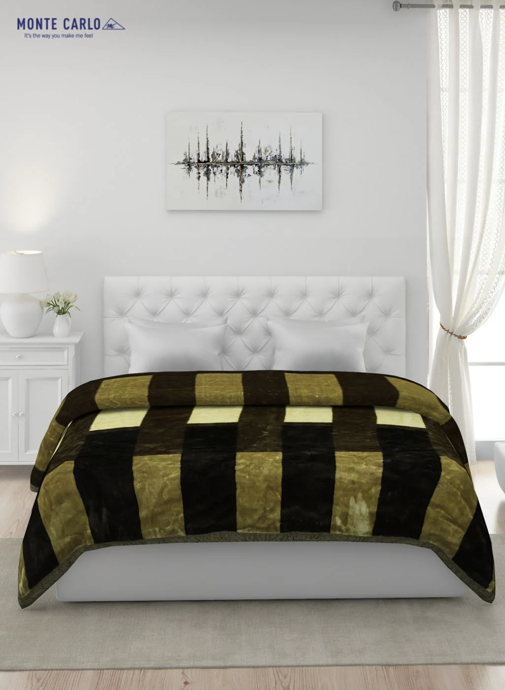 Printed Mink Double Blanket for Mild Winter - 1 Ply - Image 3