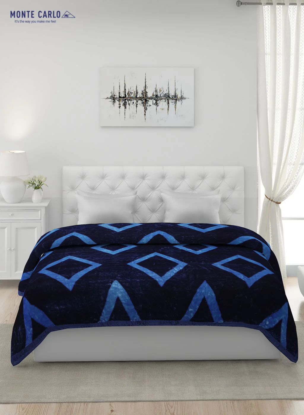 Printed Mink Double Blanket for Mild Winter - 1 Ply - Image 3