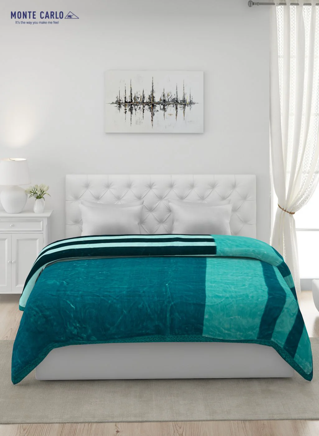 Printed Mink Double Blanket for Mild Winter - 1 Ply - Image 3