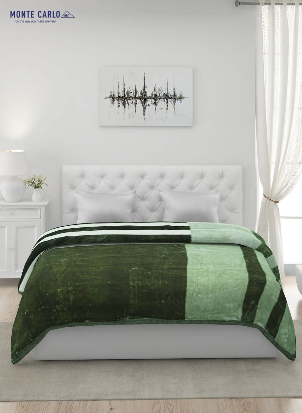 Printed Mink Double Blanket for Mild Winter - 1 Ply - Image 3