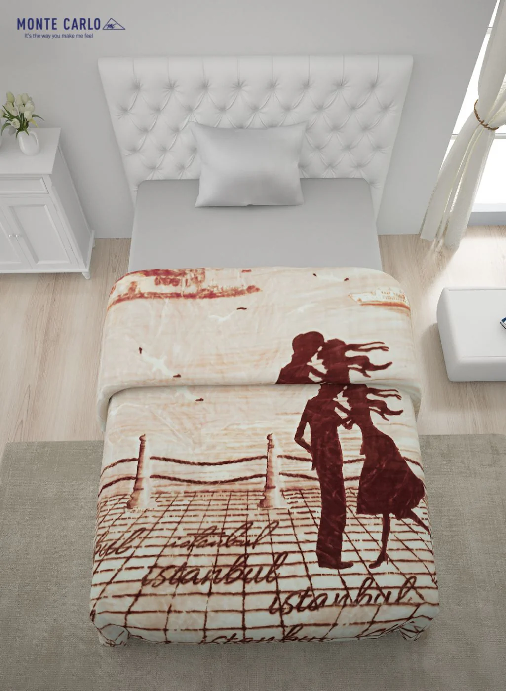 Printed Mink Single Blanket for Heavy Winter -1 Ply - Image 4