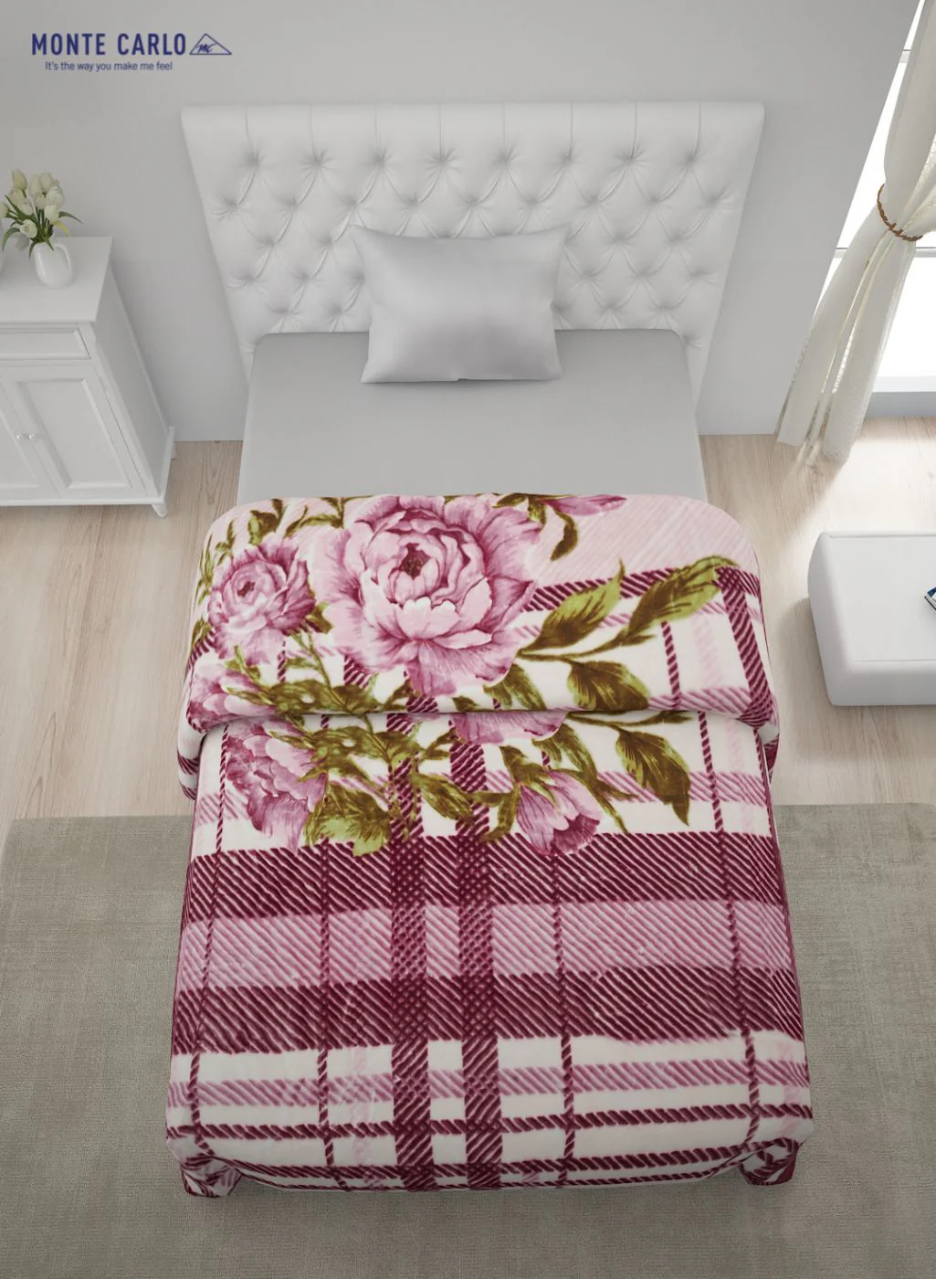 Printed Mink Single Blanket for Heavy Winter -1 Ply - Image 4