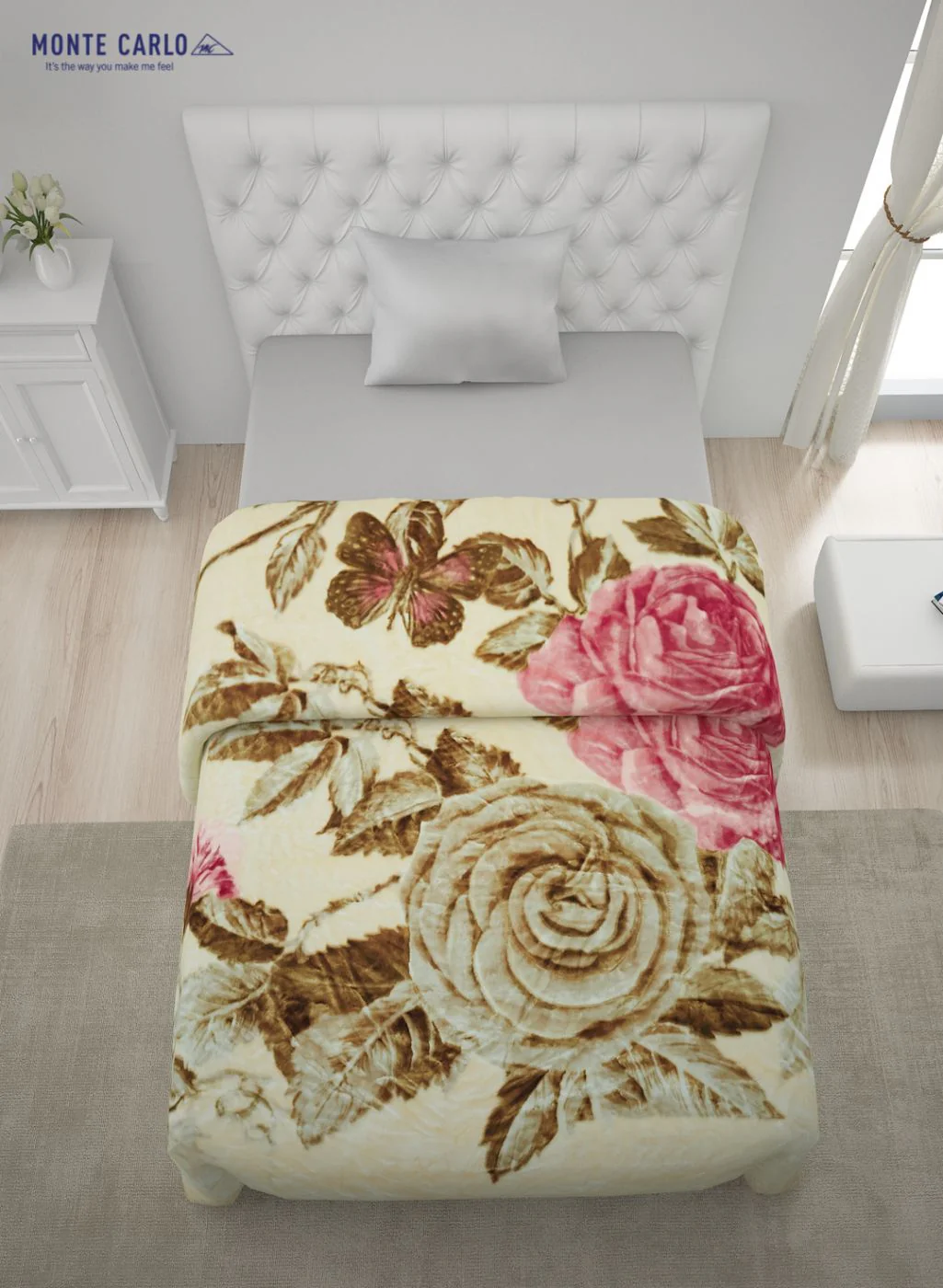 Printed Mink Single Blanket for Heavy Winter -1 Ply - Image 4