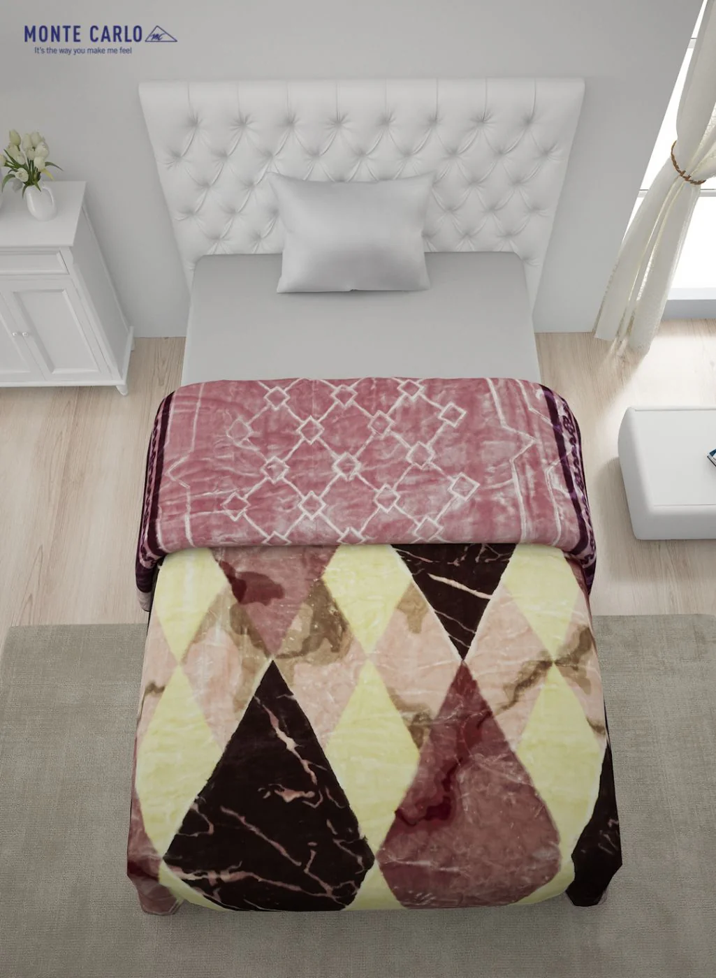 Printed Mink Single Blanket for Heavy Winter -2 Ply - Image 4