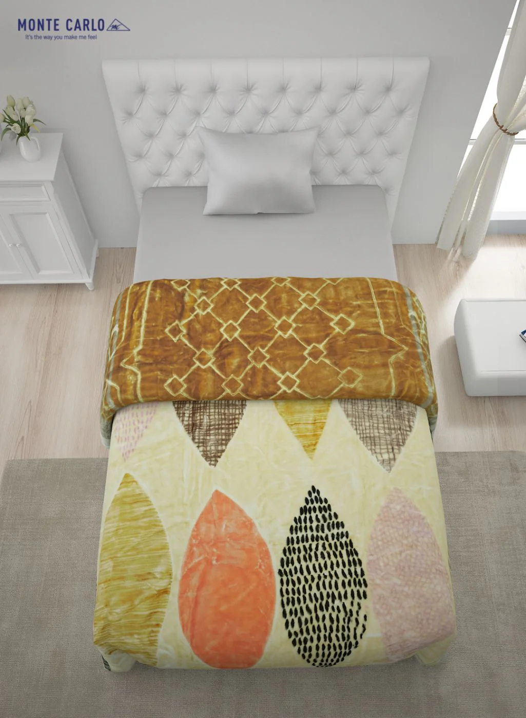 Printed Mink Single Blanket for Heavy Winter -2 Ply - Image 4