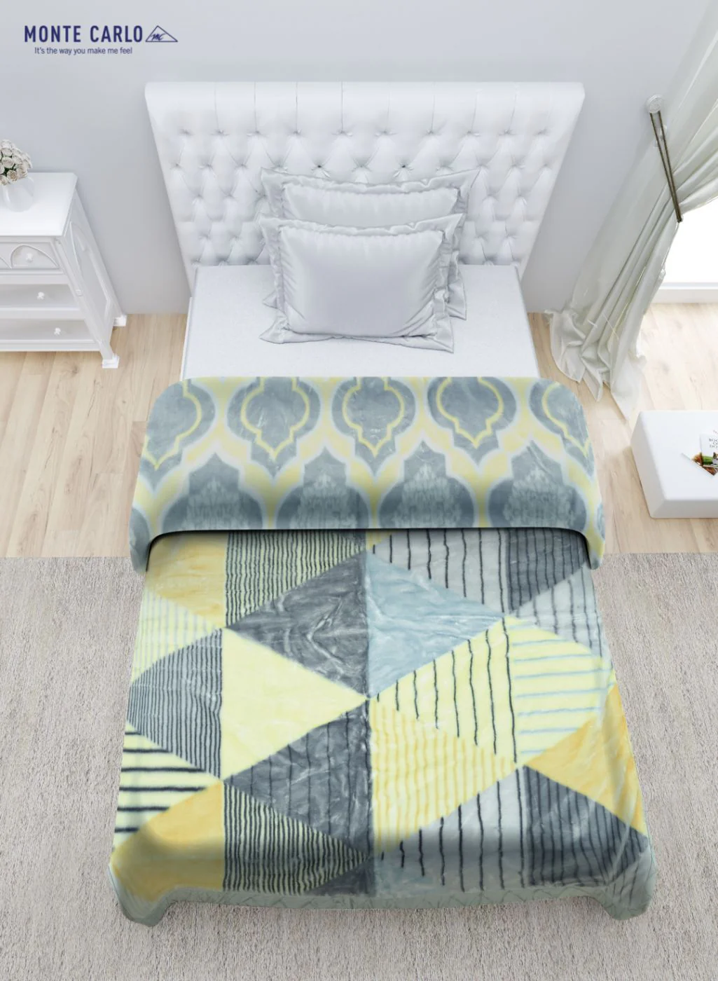 Printed Mink Single Blanket for Heavy Winter -2 Ply - Image 4