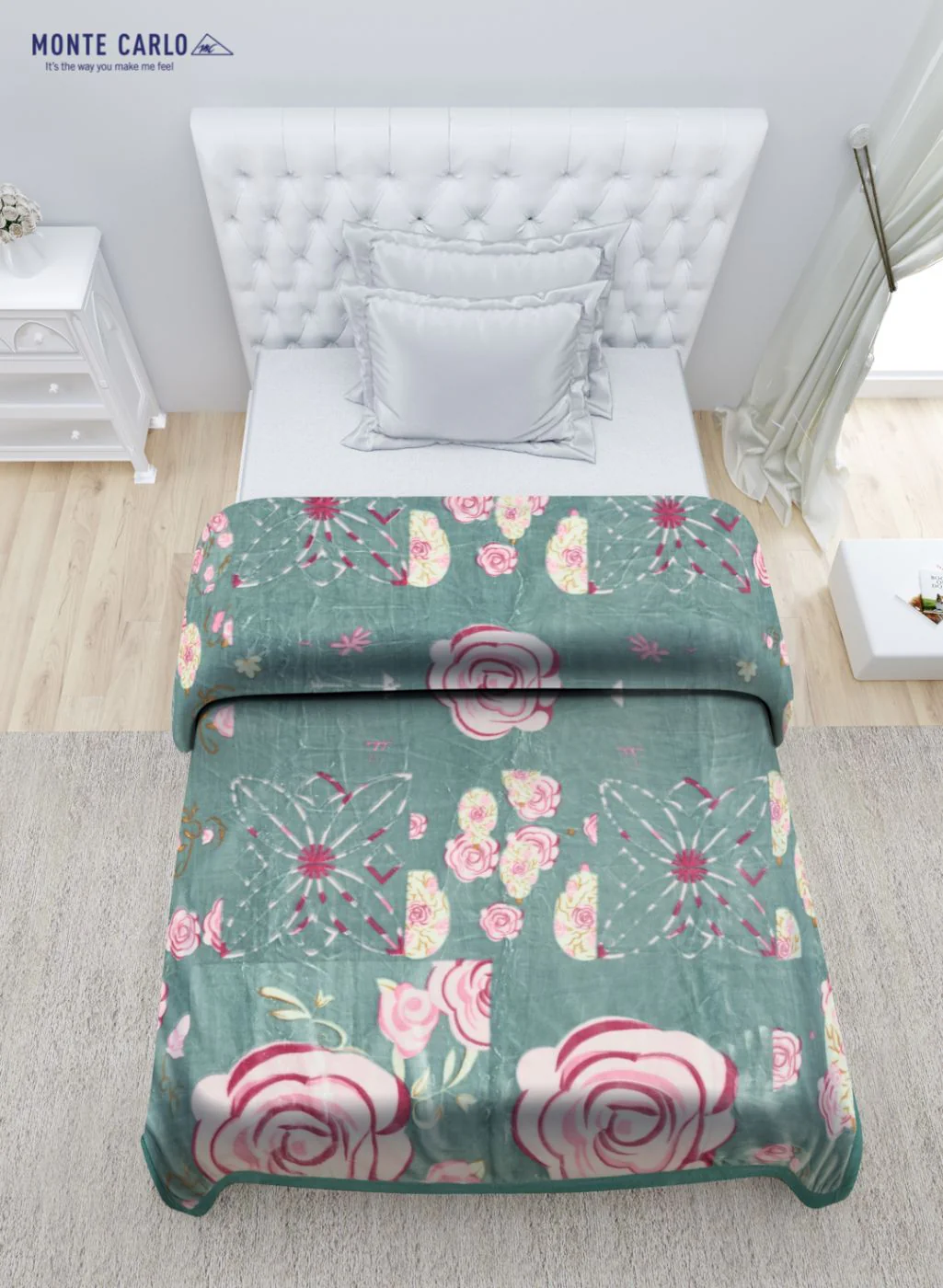 Printed Mink Single Blanket for Mild Winter - 2 Ply - Image 4