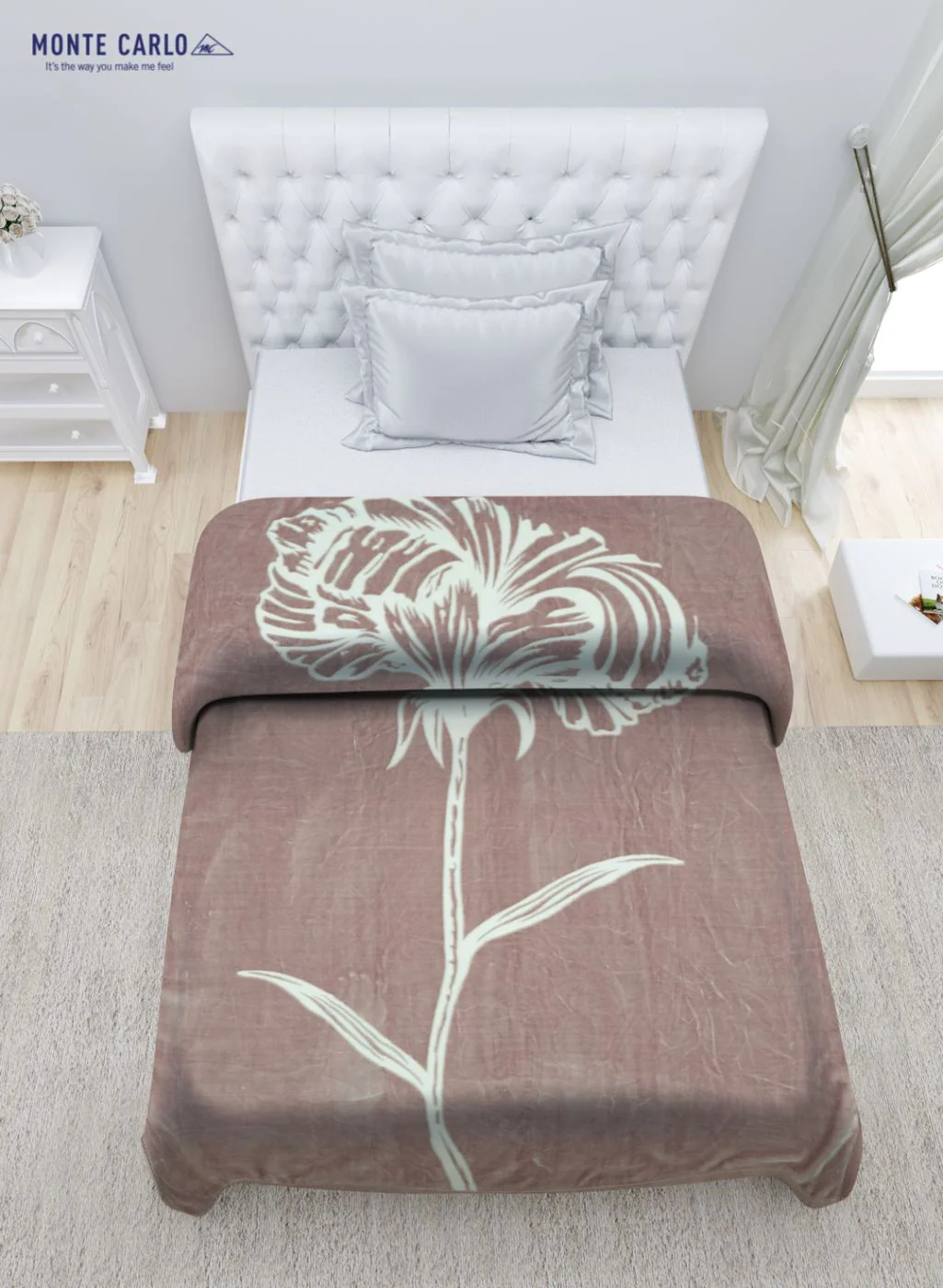 Printed Mink Single Blanket for Mild Winter - 2 Ply - Image 4