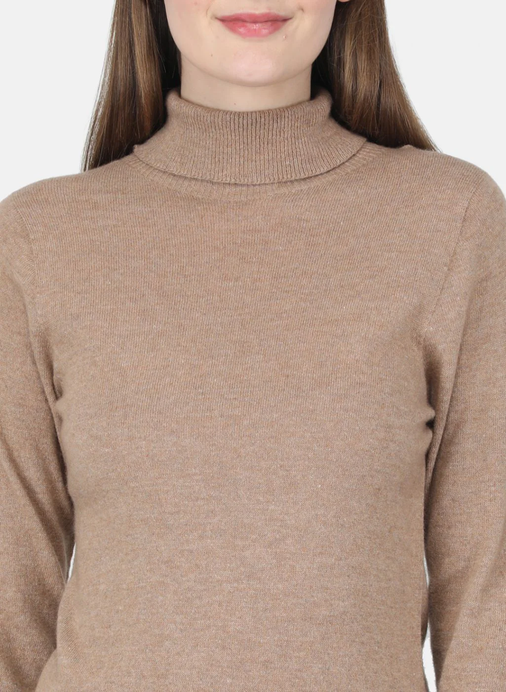 Women Beige Solid Top - Image 5