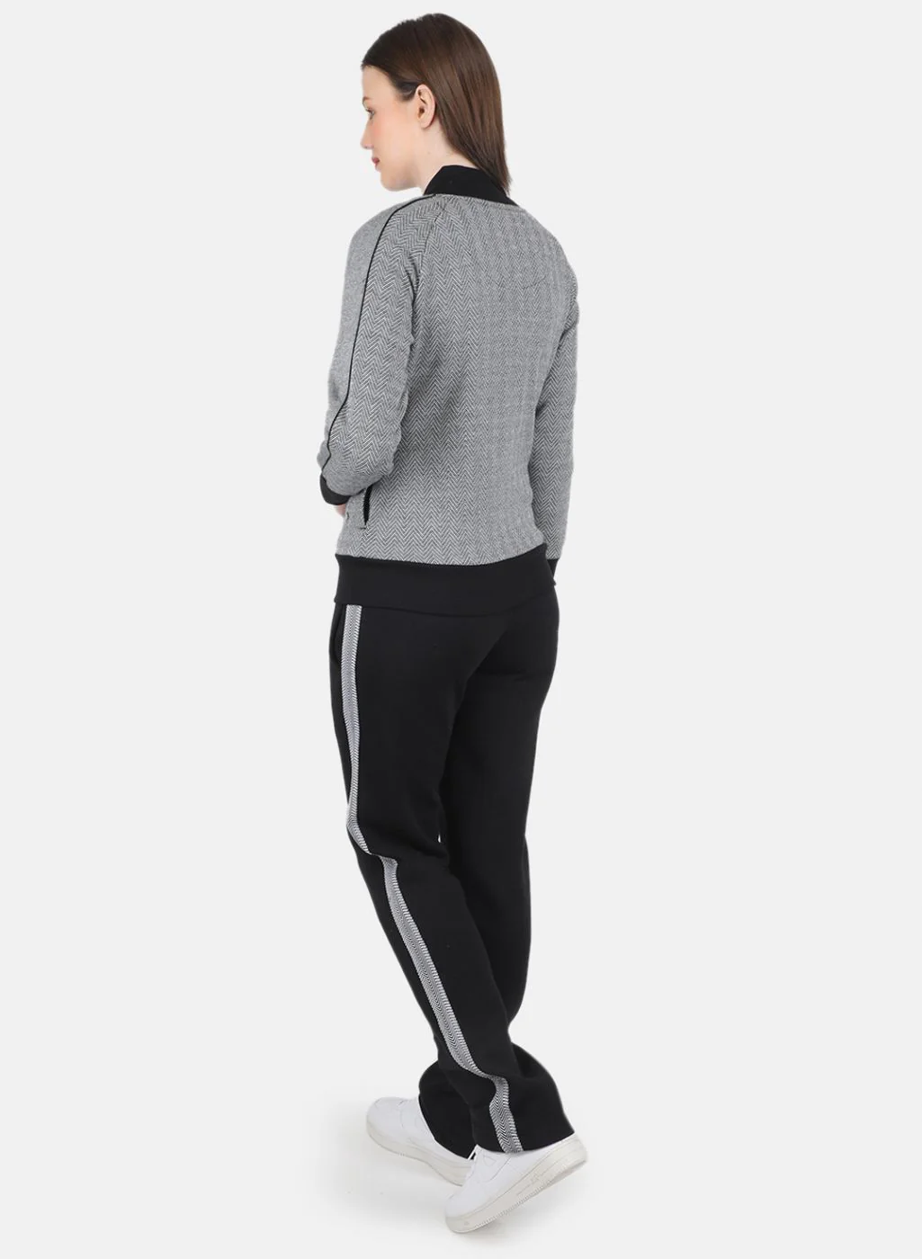 Women Black Jaquard CoordiNAte Set - Image 3