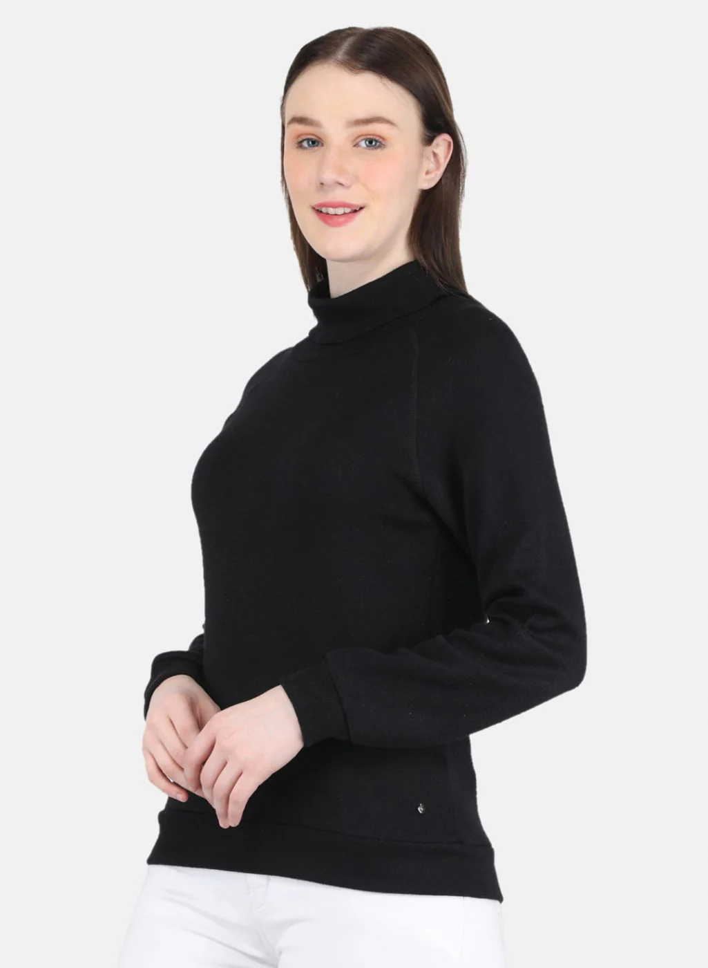 Women Black Self Design Sceavy - Image 2