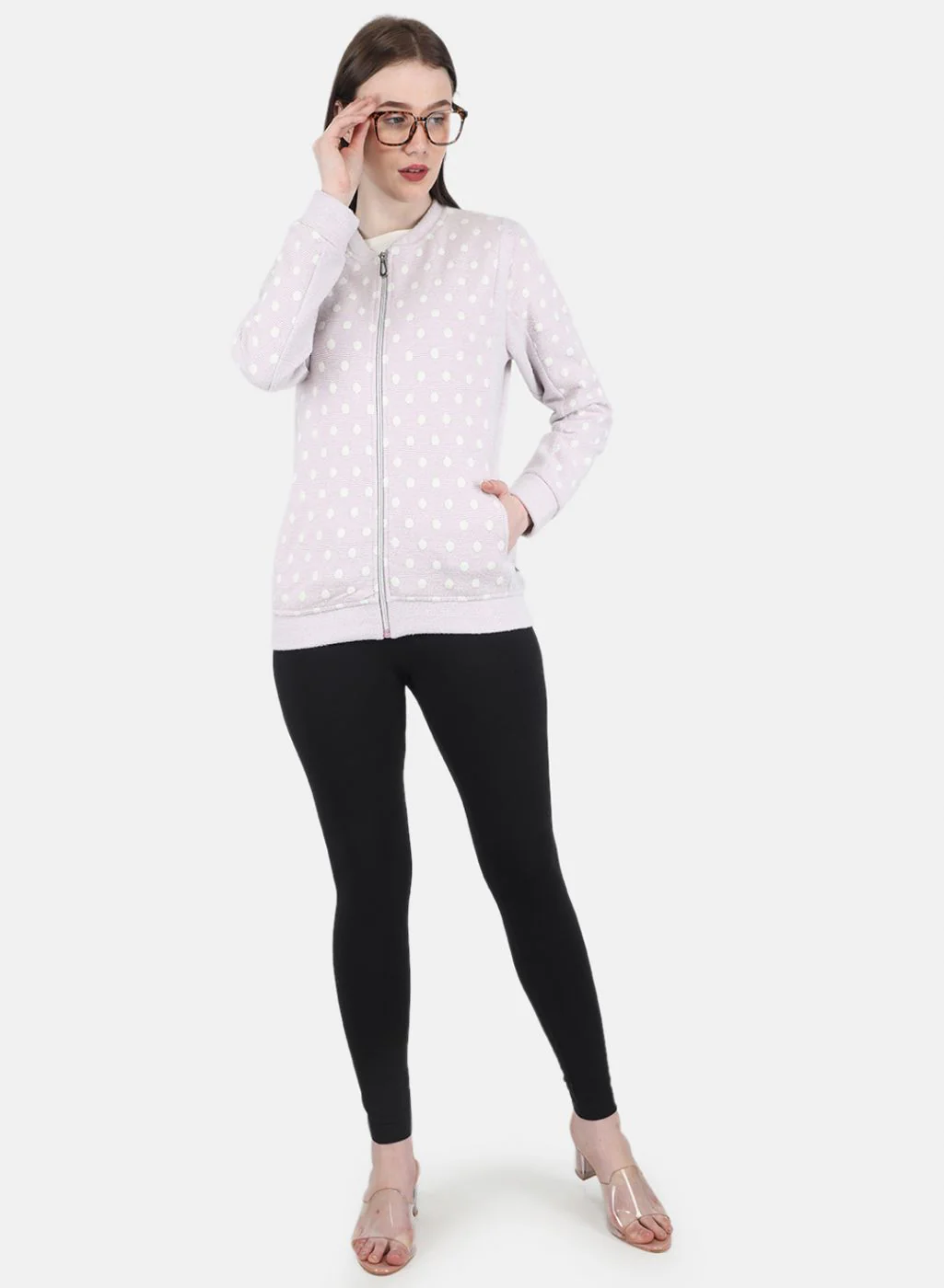 Women Black Solid Legging - Image 4