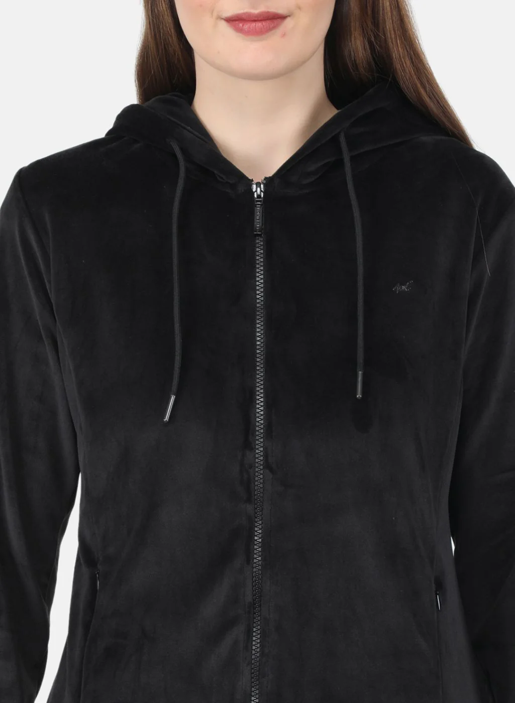 Women Black Solid Tracksuit - Image 5