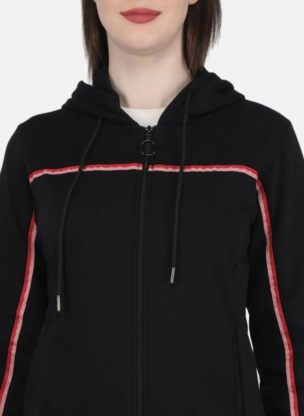 Women Black Solid Tracksuit - Image 6