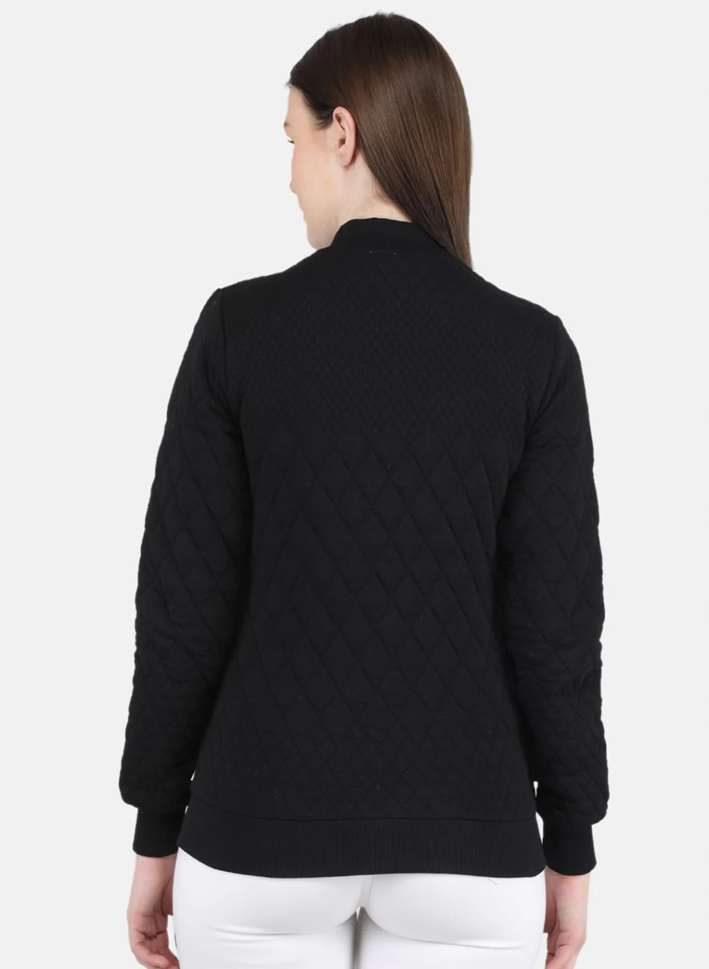 Women Black Zig-Zag Sweatshirt - Image 3