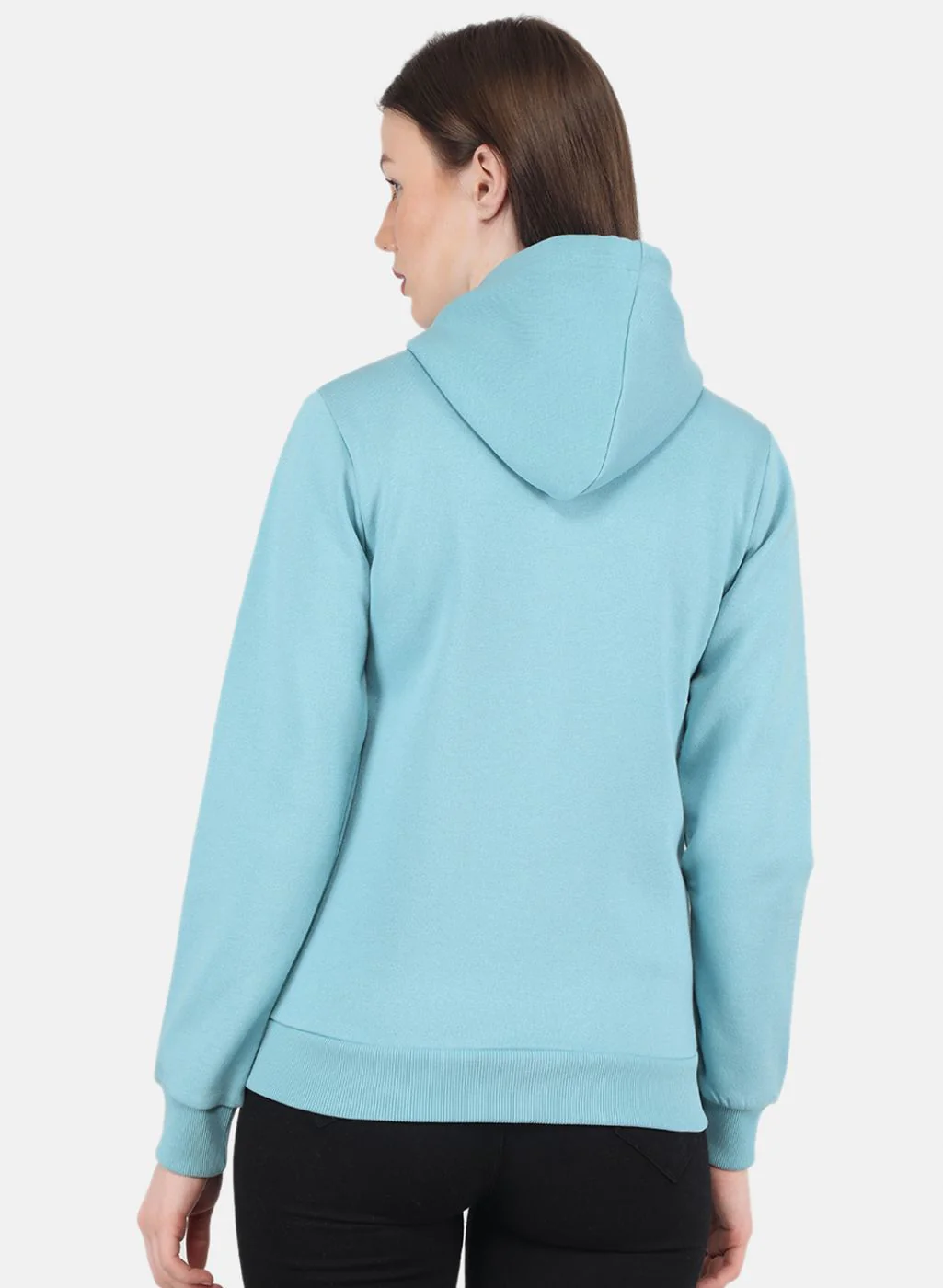 Women Blue Embroidered Sweatshirt - Image 3