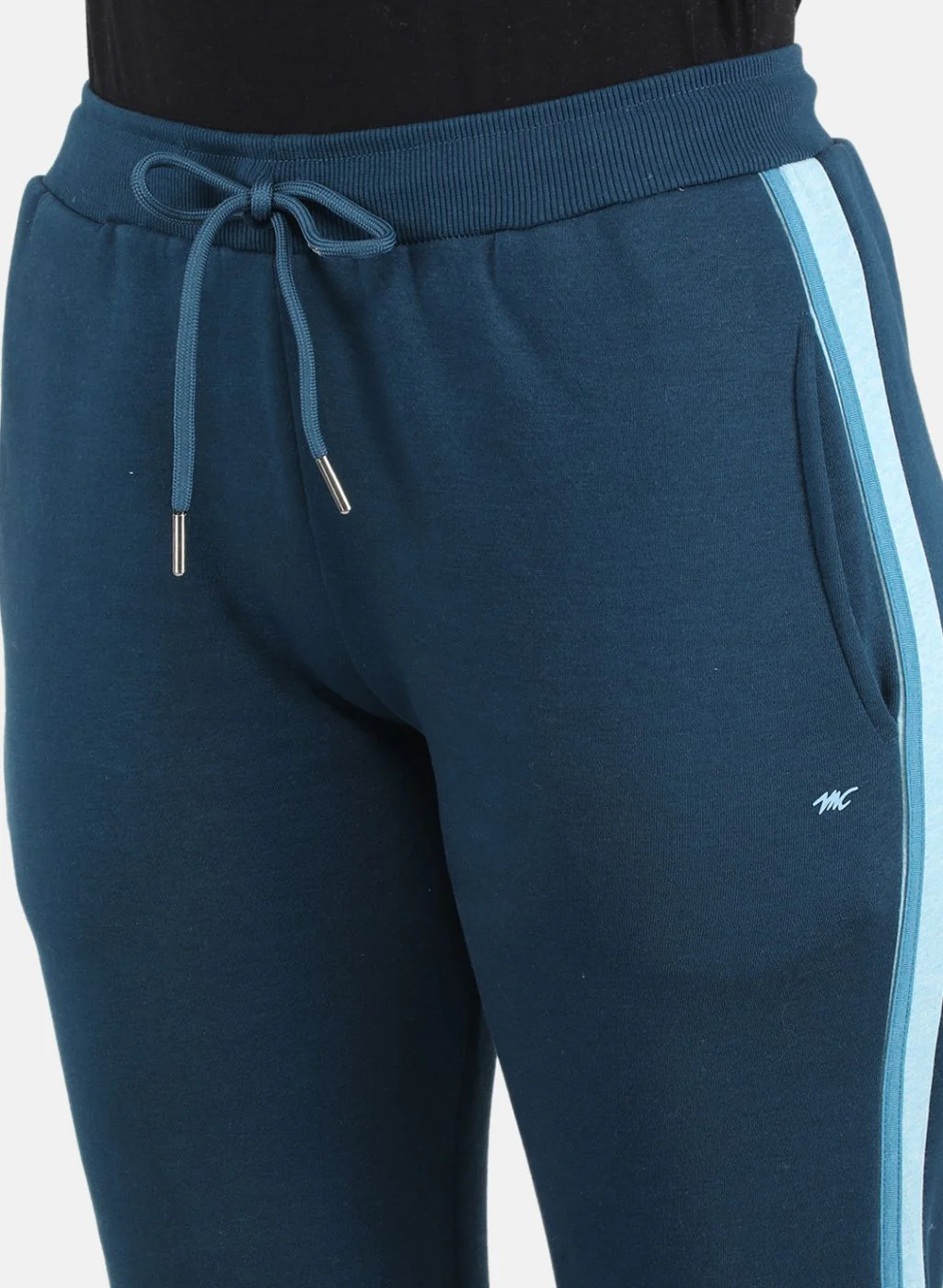Women Blue Printed Tracksuit - Image 5
