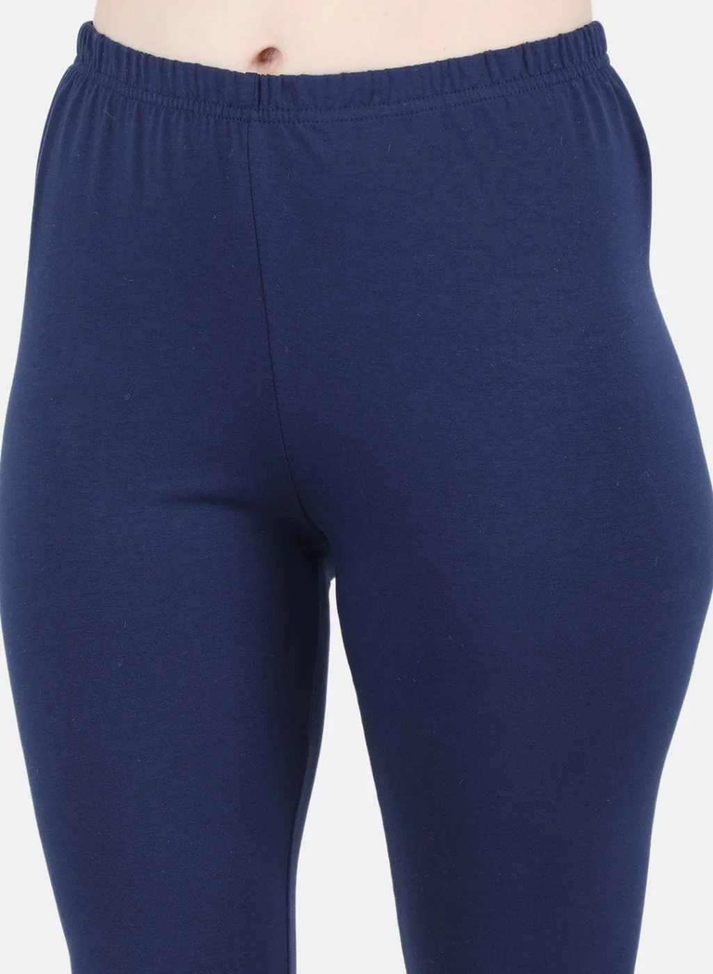Women Blue Solid Legging - Image 5