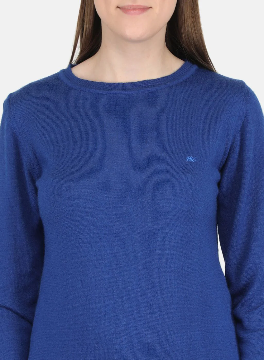 Women Blue Solid Top - Image 5