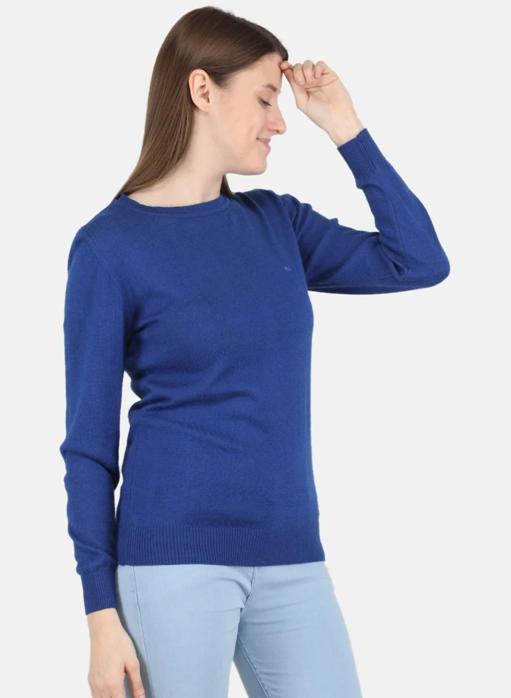 Women Blue Solid Top - Image 6