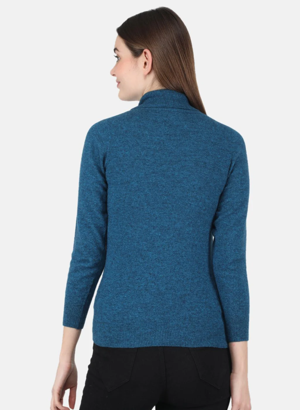 Women Blue Solid Top - Image 3
