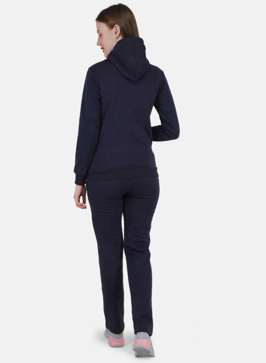Women Blue Solid Tracksuit - Image 3