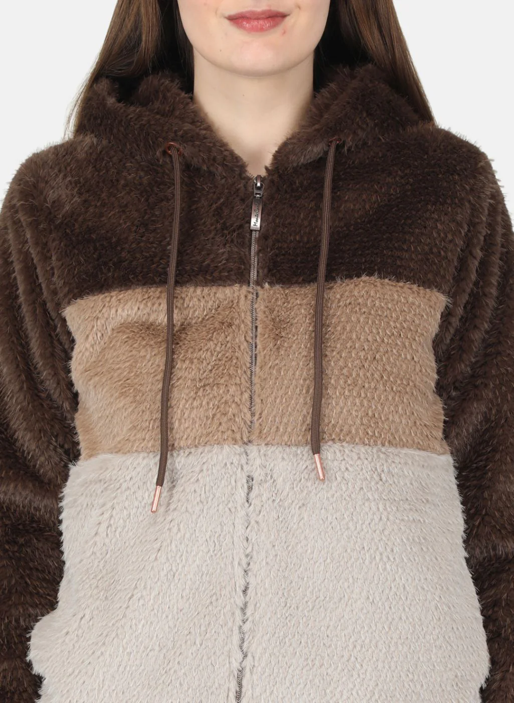 Women Brown Printed Jacket - Image 5