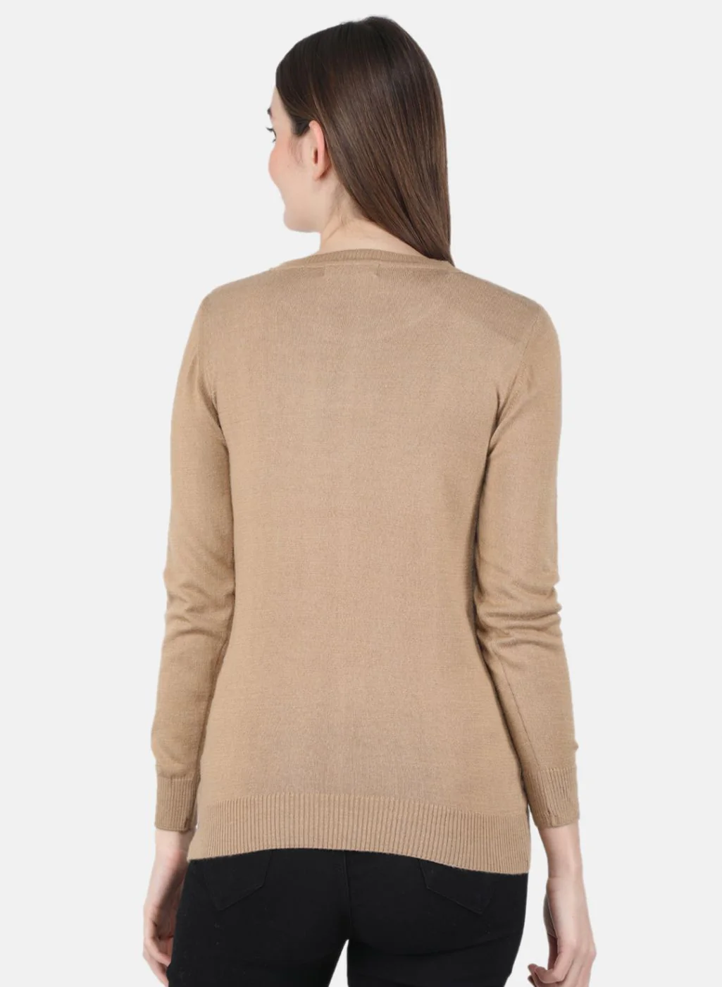 Women Brown Solid Top - Image 3