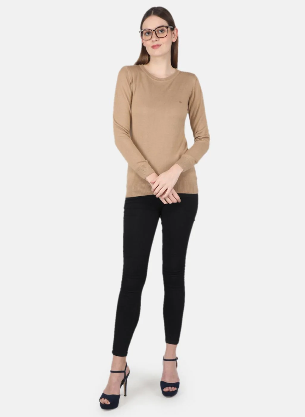 Women Brown Solid Top - Image 4
