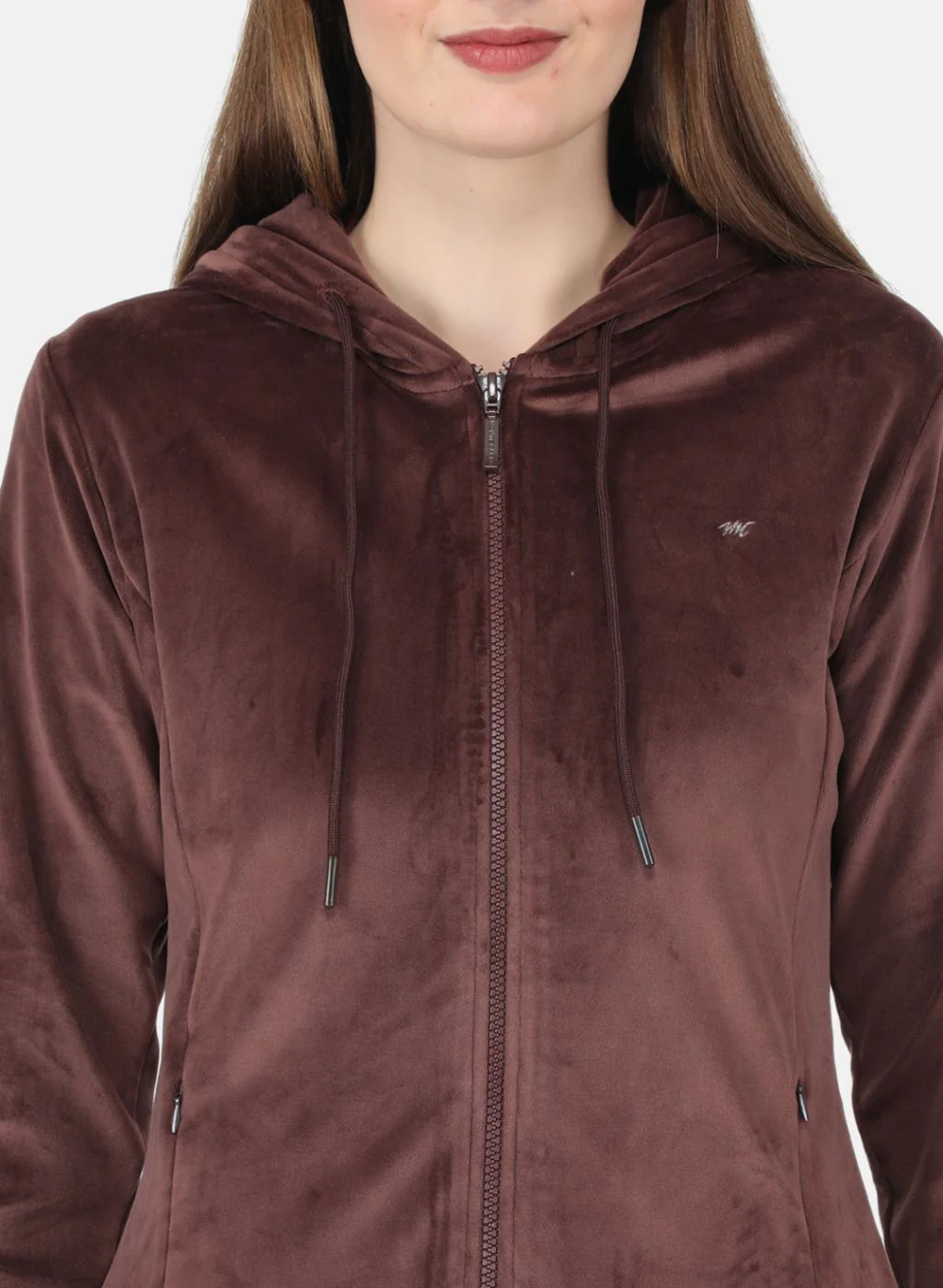 Women Brown Solid Tracksuit - Image 5