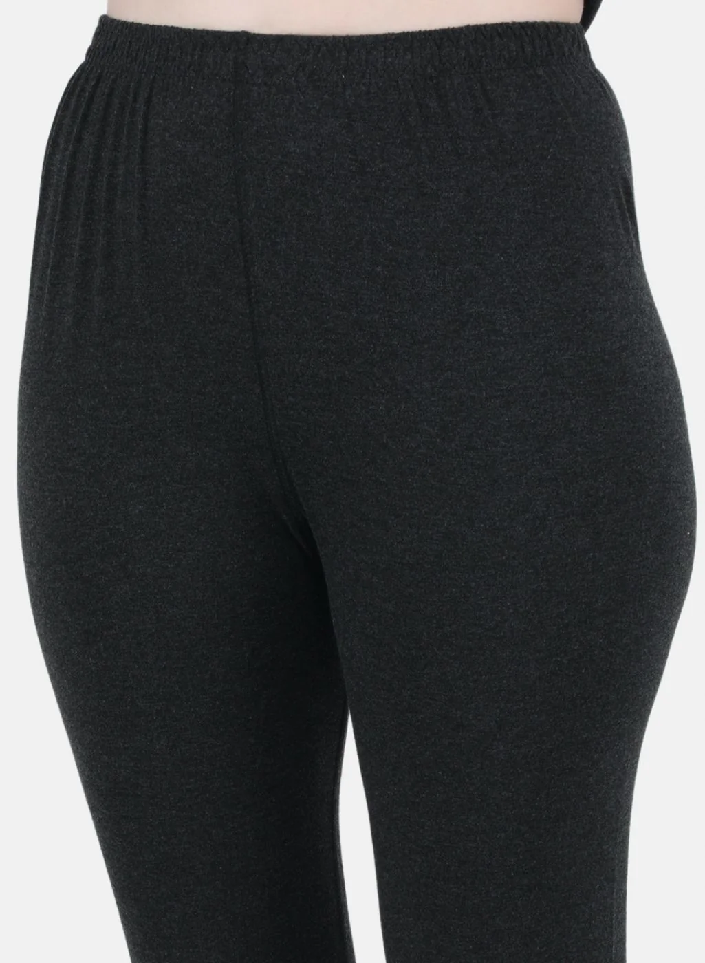 Women Dark Grey Solid Thermal Lower - Image 5