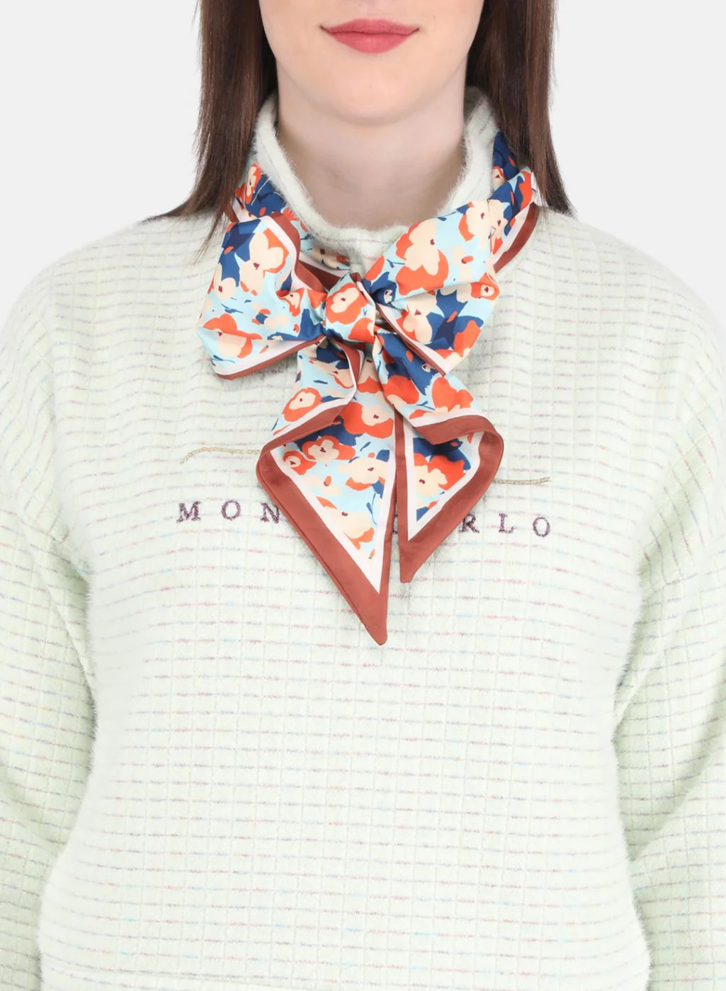 Women Green Embroidered Sweatshirt - Image 5