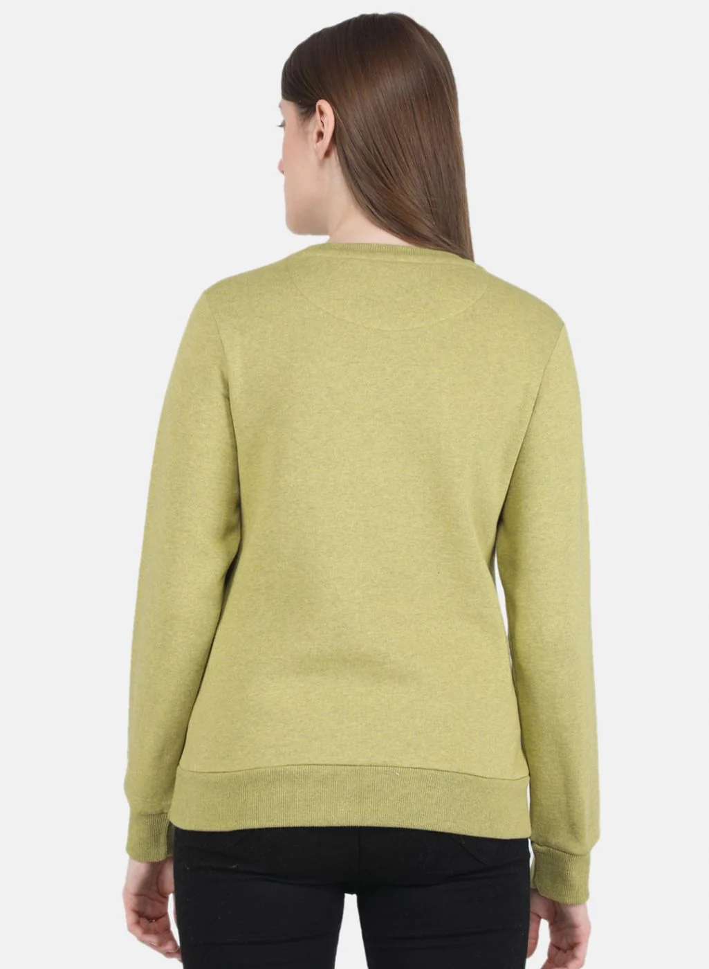 Women Green Printed Sweatshirt - Image 3