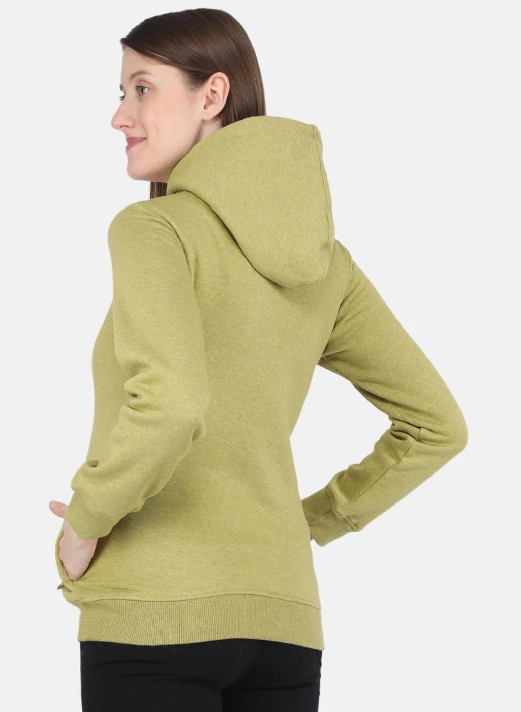 Women Green Printed Sweatshirt - Image 3