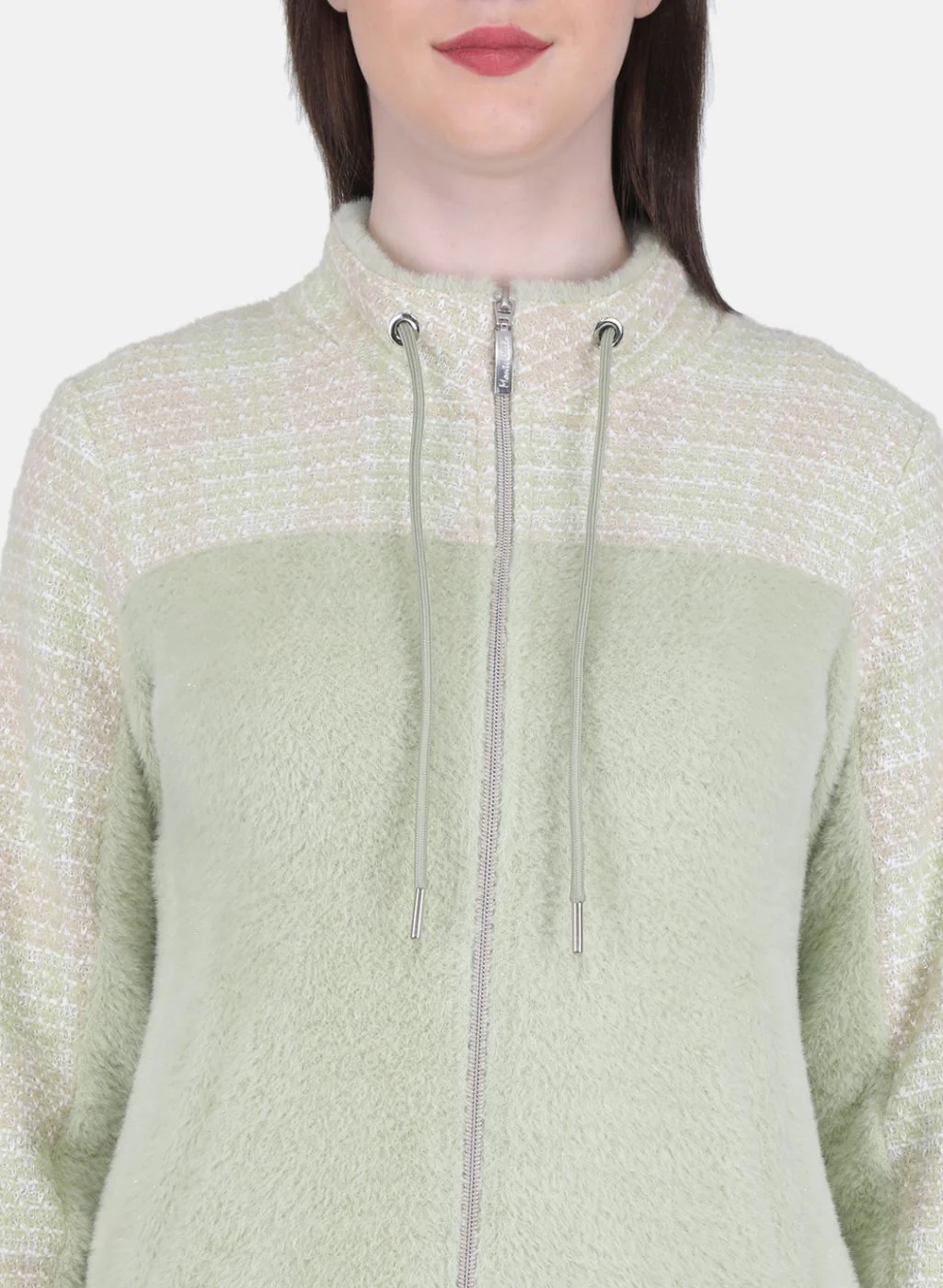 Women Green Printed Sweatshirt - Image 5