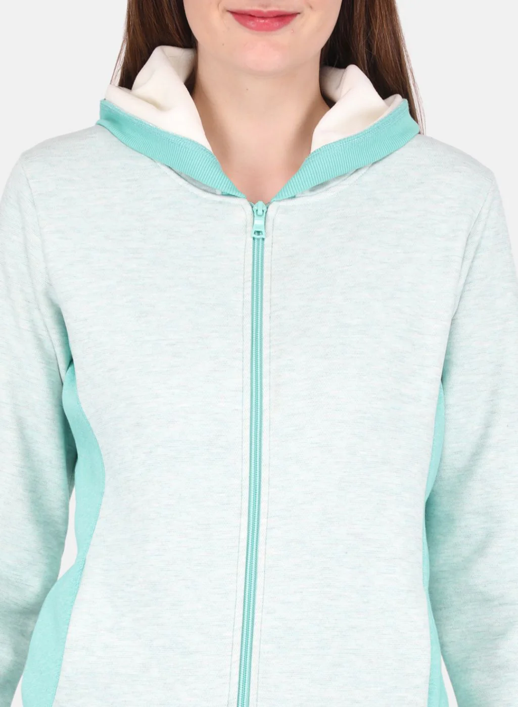 Women Green Printed Tracksuit - Image 5