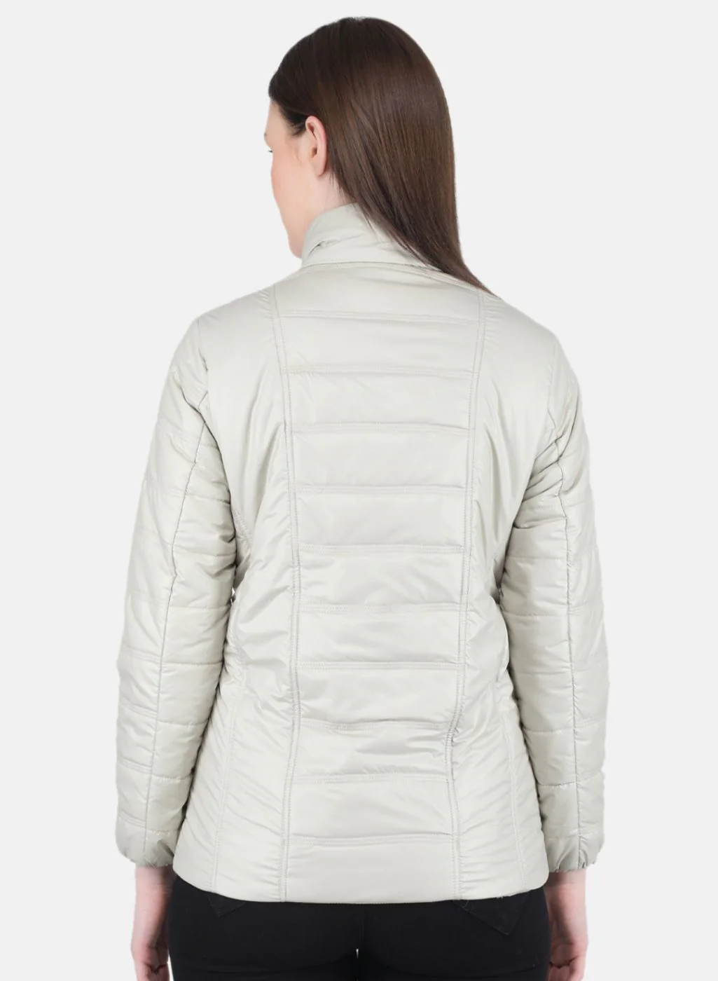 Women Green Solid Jacket - Image 3
