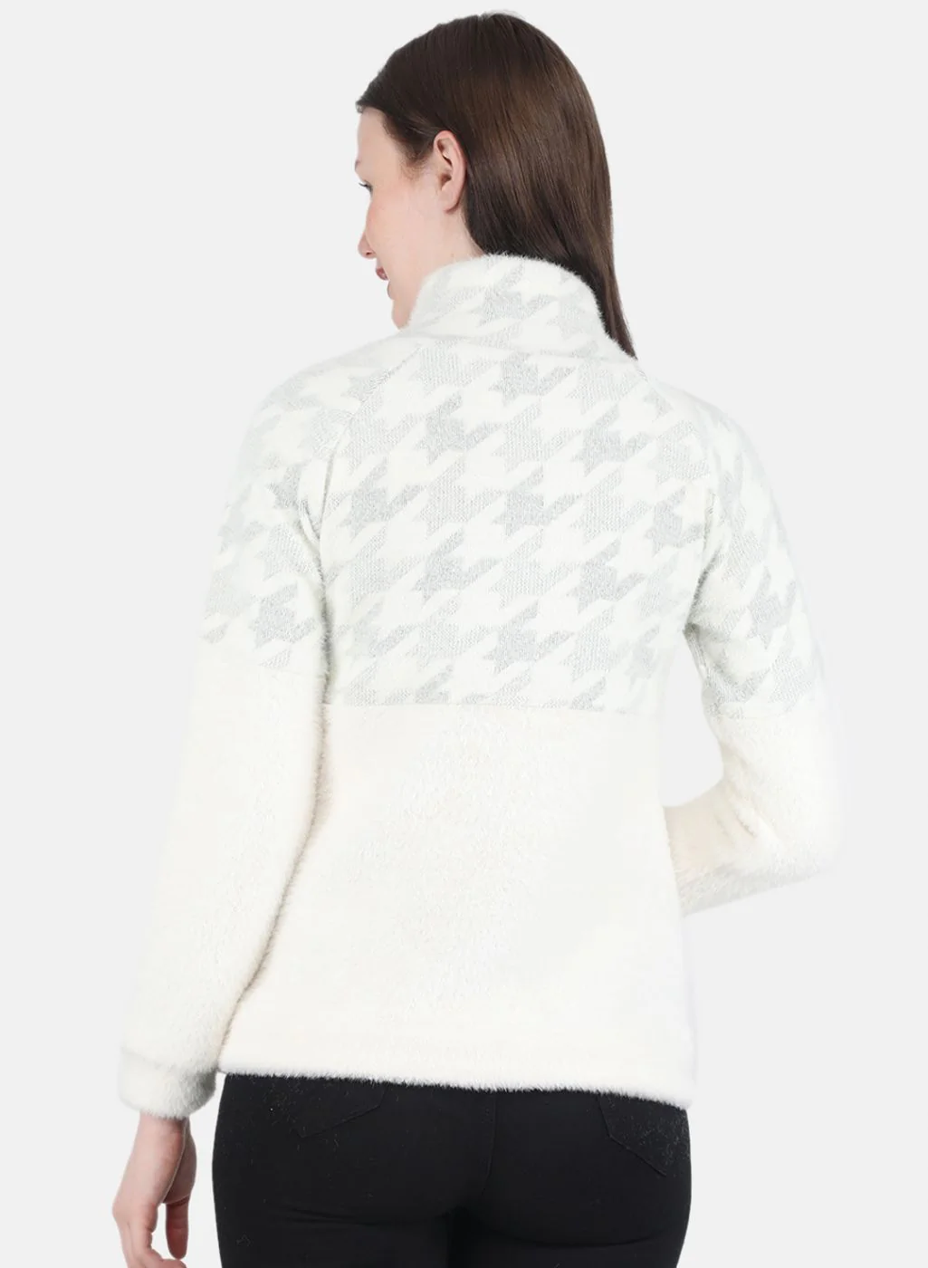 Women Grey Printed Sweatshirt - Image 3