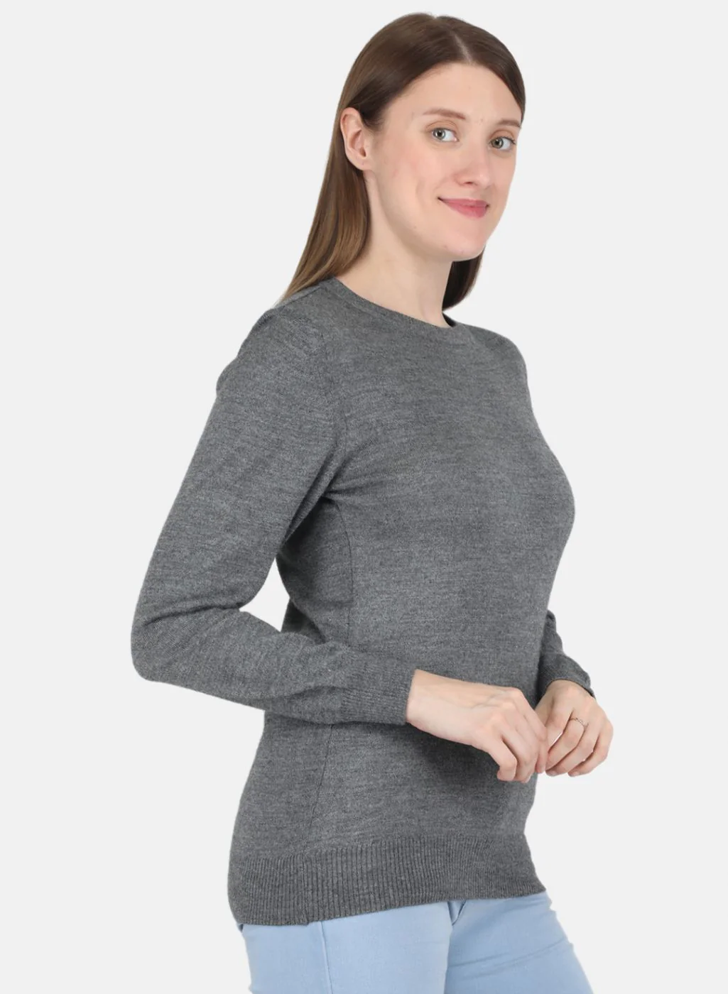 Women Grey Solid Top - Image 6