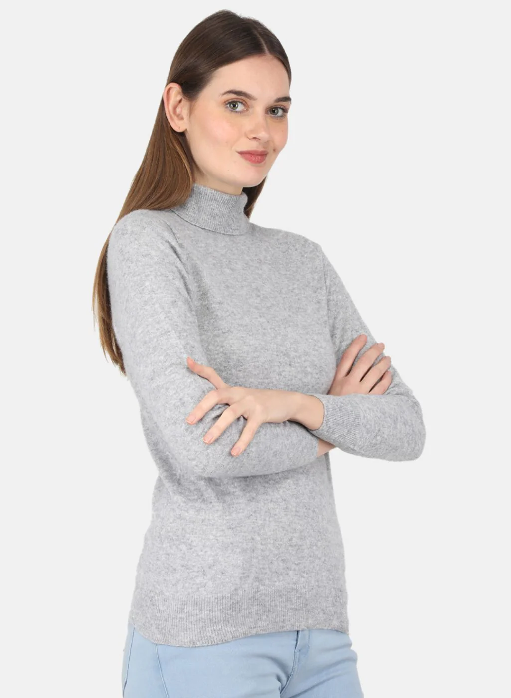 Women Grey Solid Top - Image 6