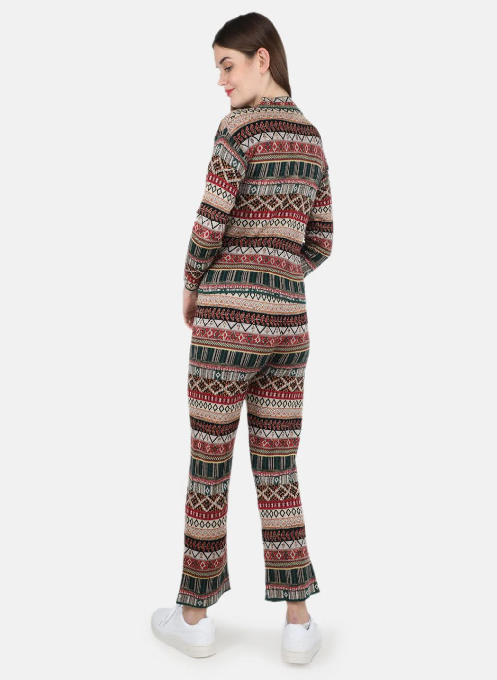 Women Multi Color Jaquard CoordiNAte Set - Image 3