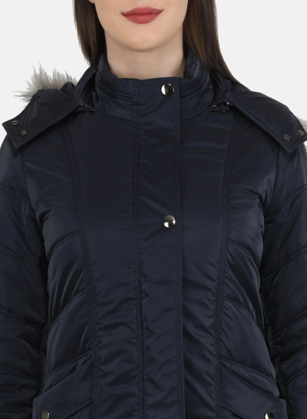 Women NAvy Blue Printed Jacket - Image 5